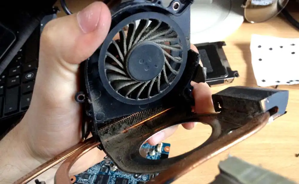 Чистка ноутбука HP от пыли в Долгопрудном | Замена термопасты