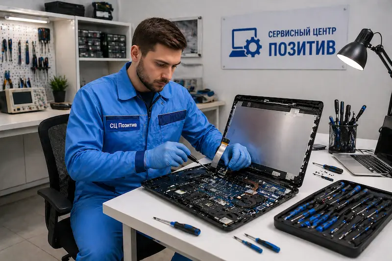 Замена шлейфа матрицы ноутбука в Долгопрудном