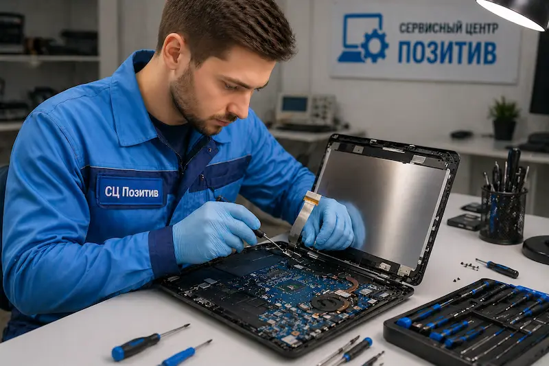 Ремонт шлейфа матрицы ноутбука в Долгопрудном