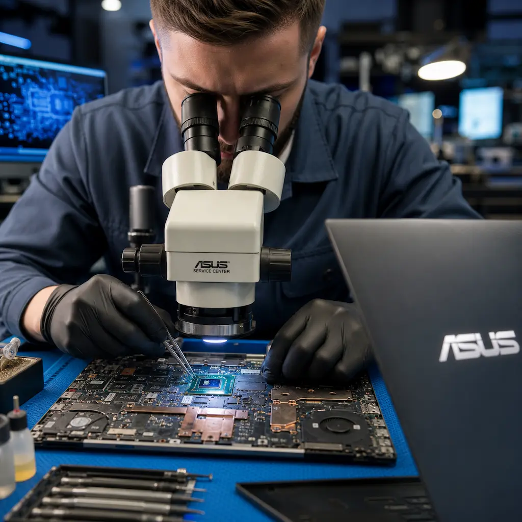 Замена видеокарты ноутбука Asus в Долгопрудном