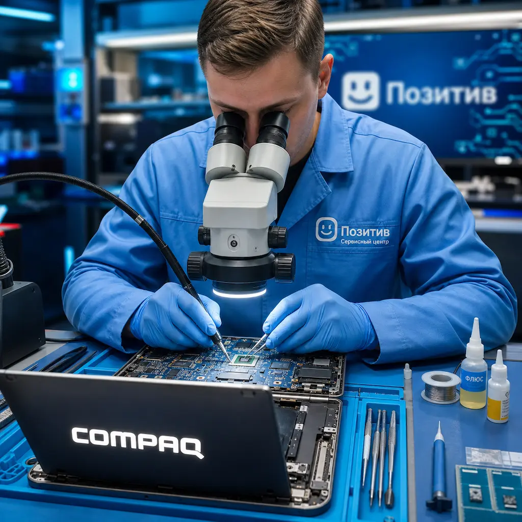 Замена видеокарты ноутбука Compaq в Долгопрудном