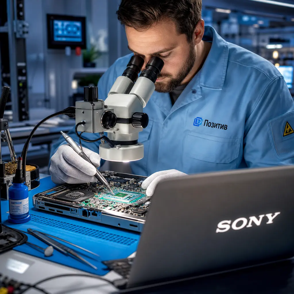 Замена видеокарты ноутбука Sony в Долгопрудном