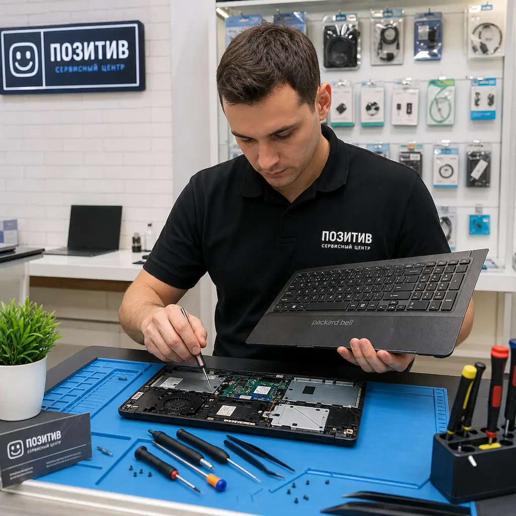 заменить клавиатуру на ноутбуке Packard Bell в Долгопрудном
