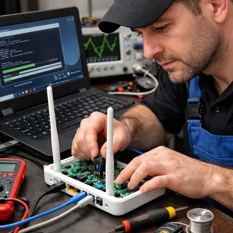 Перепрошивка WiFi роутера в Долгопрудном