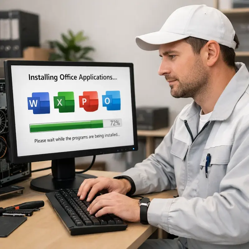 установка офисных программ на компьютер в Долгопрудном