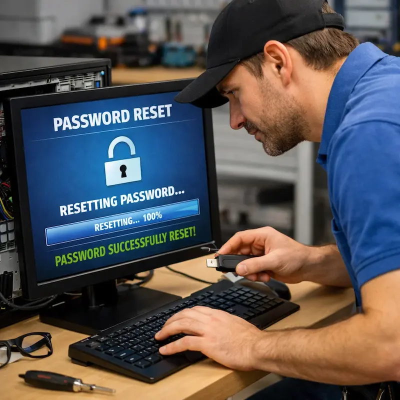 Сброс пароля от компьютера в Долгопрудном