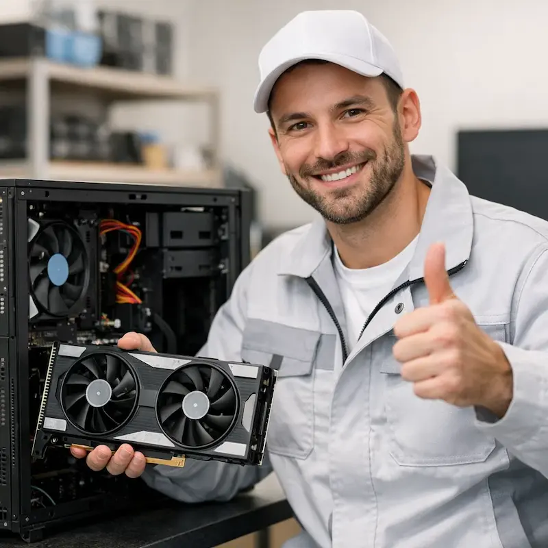 установка видеокарты на ПК в Долгопрудном