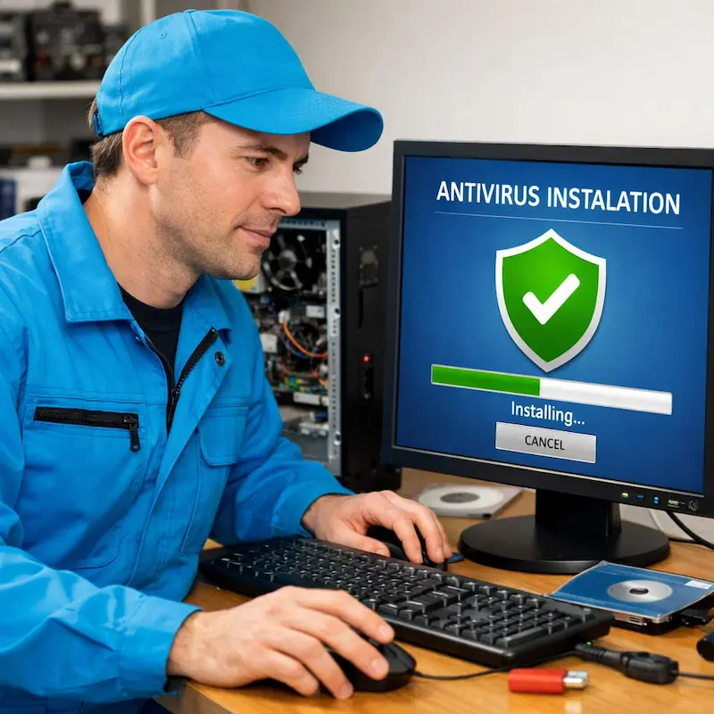 Установка антивируса на ноутбук в Долгопрудном