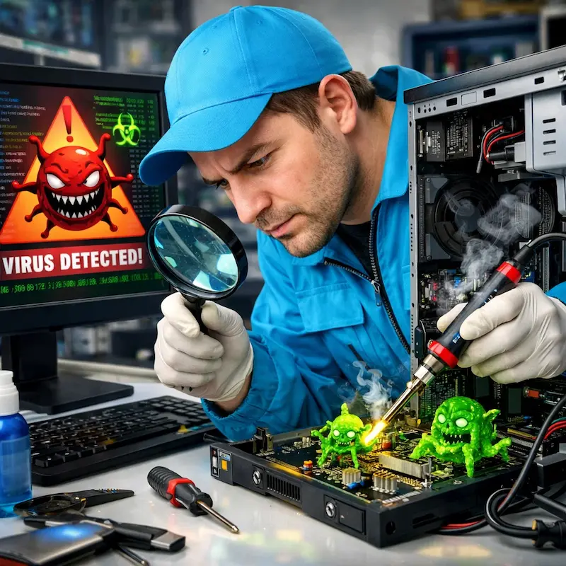 Вылечить компьютерный вирус в Долгопрудном