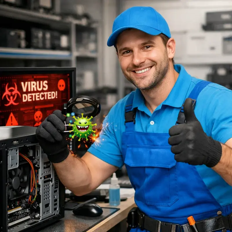 Удаление вирусов с компьютера в Долгопрудном